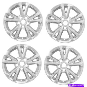 Wheel Covers Set of 4 4N[17" zC[XLnu͊SȃJo[2016 2017 EQUpA~tBbgLbv 4 Chrome 17" Wheel Skins Hub Caps Full Covers fit Aluminum Rim for 2016 2017 Equ