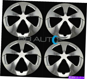 Wheel Covers Set of 4 NEW 15" 4Zbg5X|[NN[zC[́A2012N2015Ng^vEXpzC[LbvJo[ Set of 4 NEW 15" 5 Spoke Chrome Wheel Covers Hubcaps for 2012-2015 Toyota PRIUS