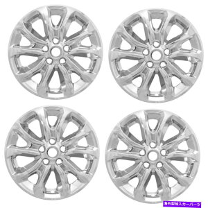 Wheel Covers Set of 4 4N[17" zC[XLnu͊SȃJo[2018 2019 EQUpA~tBbgLbv 4 Chrome 17" Wheel Skins Hub Caps Full Covers fit Aluminum Rim for 2018 2019 Equ