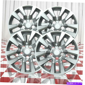Wheel Covers Set of 4 13-18���Y�A���e�B�}�̂��߂�4�t�����g�ƃ��A�V���o�[10�X�|�[�N16" �z�C�[���J�o�[�̃Z�b�g Set of 4 Front and Rear Silver 10 Spoke 16" Wheel Covers for 13-18 Nissan Altima