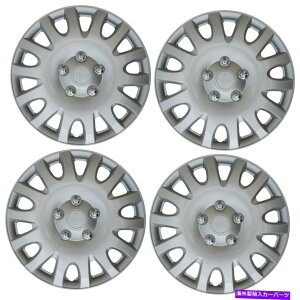 Wheel Covers Set of 4 16" C`ABSVo[nu4 Pc̃ZbgOEMX`[ELbvp̃zC[Jo[Lbv 4 Pc Set of 16" Inch ABS Silver Hub Caps Wheel Cover for OEM Steel Rim Caps
