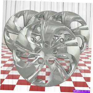 Wheel Covers Set of 4 4�̃z�C�[���J�o�[�t�B�b�g�̃Z�b�g13-15�z���_�V�r�b�N5�c�C�X�g��15�C���`�N���[���X�|�[�N Set of 4 Wheel Covers fits 13-15 Honda Civic 5 Twisted Spoke 15 inch-Chrome