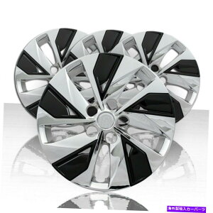 Wheel Covers Set of 4 �N���[���u���b�N - 4 16 �̃Z�b�g�́A5�����́A2019����20���Y�A���e�B�}�p�z�C�[���J�o�[�̃X�|�[�N Set of 4 16 5 Split Spoke Wheel Covers for 2019-20 Nissan Altima - Chrome Black �y���s�A���i