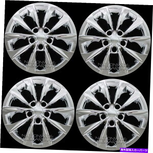 Wheel Covers Set of 4 4N[201518g^JL LE 16" zC[SnutBbgX`[ELbvJo[ 4 Chrome 2015-18 Toyota Camry L LE 16" Wheel Covers Full Hub Caps Fit Steel Rim