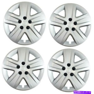 Wheel Covers Set of 4 4�̐V�����Z�b�g�A17�C���`�V���o�[5�X�|�[�N�A�t�^�[�}�[�P�b�g�z�C�[���́A�z�C�[���L���b�v�J�o�[ New Set Of 4, 17 Inch Silver 5 Spoke Aftermarket Wheel Covers Hubcaps