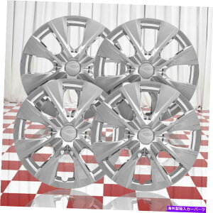Wheel Covers Set of 4 2014-2019g^J[L / LE 4N[8X|[N15" zC[Jo[̃Zbg Set of 4 Chrome 8 Spoke 15" Wheel Covers for 2014-2019 Toyota Corolla L/LE