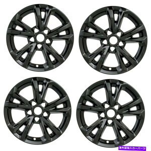 Wheel Covers Set of 4 �V�����z�C�[���X�L���J�o�[�t�B�b�g2016 2017�V�{���[�G�N�C�m�b�N�XLT 17 4�̍��Z�b�g New Wheel Skins Covers Fits 2016 2017 Chevrolet Equinox LT 17 Black Set of Four �y���s�A���i�z