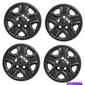 Wheel Covers Set of 4 VzC[XLJo[tBbg2007N2018Ng^^h18" 4̃OXubNZbg New Wheel Skins Covers Fits 2007-2018 Toyota Tundra 18" Gloss Black Set of 4