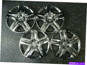 Wheel Covers Set of 4 17" 5X|[NUNIVERSAL FITXibvIN[zC[Lbv/zC[Jo[431-17CSET / 4 17" 5 Spoke UNIVERSAL FIT Snap On Chrome Hubcaps / Wheel Covers # 431-17C SET/4