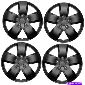 Wheel Covers Set of 4 OEMX`[zC[Jo[Z^[LbvJo[16" MATTE BLACKnuLbv4 Pcݒ 4 Pc Set of 16" MATTE BLACK Hub Caps for OEM Steel Wheel Cover Center Cap Covers
