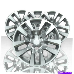 Wheel Covers Set of 4 2013-2018���Y�A���e�B�}4 16" 10�X�|�[�N�z�C�[���J�o�[�̃Z�b�g - �V���o�[ Set of 4 16" 10 Spoke Wheel Covers for 2013-2018 Nissan Altima - Silver