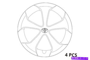 Wheel Covers Set of 4 4 4260247060 OEM�H��TOYOTA�́A2013�N����2015�N�v���E�X�z�C�[���J�o�[HUB CAP SET FACTORY TOYOTA 2013-2015 PRIUS WHEEL COVER HUB CAP SET OF 4 4260247060 OEM �y���s�A���i�z
