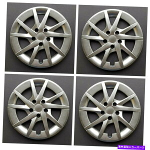 Wheel Covers Set of 4 VzC[́AzC[Lbv2012N2017Ñg^vEXV 16" 4̃nCp[Vo[ZbgtBbgJo[ New Wheel Covers Hubcaps Fits 2012-2017 Toyota Prius V 16" Hyper Silver