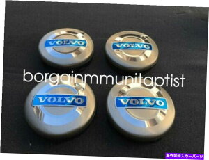 Wheel Covers Set of 4 4 VOLVO GRAY CENTERzC[nu64~[gNEW 4PC SET́AJo[BLUESCAPS RIMS 64mm NEW 4PC SET OF 4 VOLVO GRAY CENTER WHEEL HUB CAPS COVER BLUE LOGO RIMS
