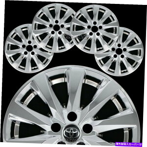 Wheel Covers Set of 4 4tBbgg^JLE 2018N2021NN[17" zC[XL̃tnuLbvJo[ 4 fit Toyota Camry LE 2018-2021 Chrome 17" Wheel Skins Full Rim Covers Hub Caps