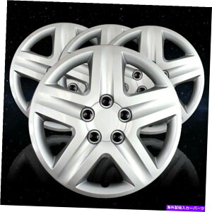 Wheel Covers Set of 4 Vo[ - 2006-2011V{[Cp5X|[N16C`ɍ킹4{̃zC[Jo[̃Zbg Set of 4 Wheel Covers to fit 2006-2011 Chevrolet Impala 5 Spoke 16 inch - Silver