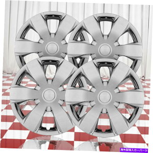 Wheel Covers Set of 4 4tgƃAVo[6X|[N16" zC[Jo[̃Zbg Set of 4 Front and Rear Silver 6 Spoke 16" Wheel Covers