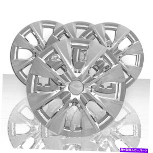 Wheel Covers Set of 4 2014-2019g^J[L / LE 4 15" 8X|[NzC[Jo[̃Zbg - N[ Set of 4 15" 8 Spoke Wheel Covers for 2014-2019 Toyota Corolla L/LE - Chrome