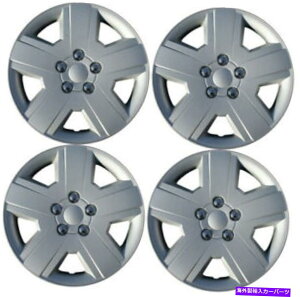 Wheel Covers Set of 4 4̐VZbgA16C`Vo[5X|[NAt^[}[PbgzC[́AzC[LbvJo[ New Set Of 4, 16 Inch Silver 5 Spoke Aftermarket Wheel Covers Hubcaps