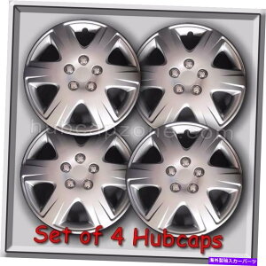 Wheel Covers Set of 4 4 15" �V���o�[�g���^�J���[���z�C�[���L���b�v2005����2008���v���J�z�C�[���J�o�[�̃Z�b�g Set of 4 15" Silver Toyota Corolla Hubcaps 2005-2008 Replica Wheel Covers