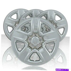 Wheel Covers Set of 4 l17" 2006-2012g^RAV4x[X̂߂̃N[ABSzC[XLJo[̃Zbg Set of Four 17" Chrome ABS Wheel Skin Covers for 2006-2012 Toyota RAV4 Base