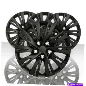 Wheel Covers Set of 4 �O���X�u���b�N - 4 16" �̃Z�b�g�́A10�����́A2012����14�g���^�J�����p�z�C�[���J�o�[�̃X�|�[�N Set of 4 16" 10 Split Spoke Wheel Covers for 2012-14 Toyota Camry - Gloss Black