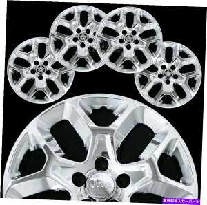 Wheel Covers Set of 4 4 CHROME 201518W[vElQ[h17" zC[XLnúAXibvĨtEJo[Lbv 4 CHROME 2015-18 Jeep Renegade 17" Wheel Skins Hub Caps Snap On Full Rim Covers