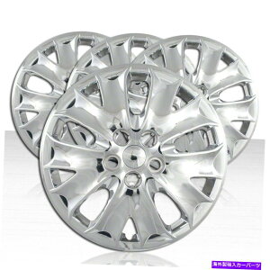 Wheel Covers Set of 4 N - 2013-2014tH[ht[W5̂߂4{̃zC[Jo[̃ZbǵA16C`̃X|[N Set of 4 Wheel Covers for 2013-2014 Ford Fusion 5 Split Spoke 16 inch - Chrome