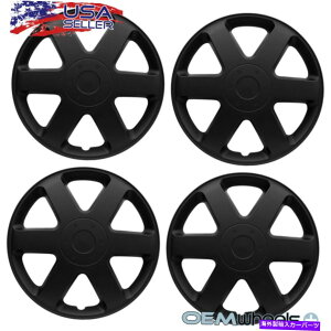 Wheel Covers Set of 4 4�V����OEM�}�b�g�u���b�N15 �n�u�L���b�v�t�B�b�g1999�N����2008�N�̃g���^�\���[���z�C�[���Z�b�g���J�o�[ 4 New OEM Matte Black 15 Hub Caps Fits 1999-2008 Toyota Solara Wheel Covers Set �y���s