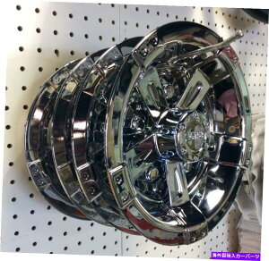 Wheel Covers Set of 4 4StJ[g̃zC[8" VEGAS SETCHROMEJo[ 8" VEGAS SET OF 4 Golf Cart Wheel Covers CHROME