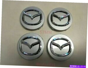 Wheel Covers Set of 4 4 57�~�����[�g��MAZDA�V���@�[/�N���[���ԃz�C�[���Z���^�[�n�u�L���b�v���J�o�[��A�Z�b�g A Set Of 4 57mm MAZDA Siver/Chrome Car Wheel Center Covers Hub Caps �y���s�A���i�z