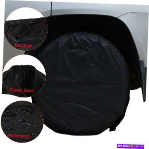 Wheel Covers Set of 4 ���aRV�g���b�N�g���[���[�ԃL�����p�[28 25 �̂��߂�4�{�̃z�C�[���^�C���J�o�[�̃Z�b�g Set of 4 Wheel Tire Covers for 25 to 28 Diameter RV Trailer Truck Car Camper