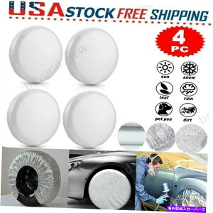 Wheel Covers Set of 4 4zC[RVgbNg[[LsOJ[J[29uv/Xm[veN^[̃Zbg^CJo[ Tire Covers Set Of 4 Wheel RV Truck Trailer Camper Car 29'' Sun/Snow Protector