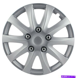 Wheel Covers Set of 4 �p�C���b�g������5���O�V���o�[�z�C�[���J�o�[�n�u�L���b�v�X�i�b�v�I��14 �C���`��4���Z�b�g Pilot Automotive 5 Lug Silver Wheel Cover Hub Cap Snap On 14 Inches Set of 4 �y���s�A���i�z