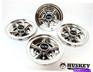 Wheel Covers Set of 4 EZGONuJ[StJ[g8" N[zC[́Anu4̃jo[TtBbgZbgLbvJo[ EZGO Club Car Golf Cart 8" Chrome Wheel Covers Hub Caps Universal Fit Set of 4