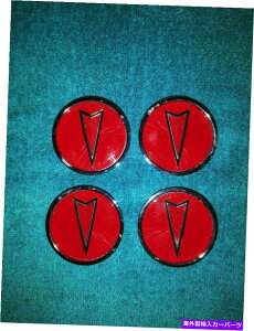 Wheel Covers Set of 4 4̃Zbg - NOS|eBAbN_IC[núAZ^[LbvRED 2 5/16" Lbv SET OF 4 - NOS Pontiac Medallion Wire Hub Caps Center cap RED 2 5/16"