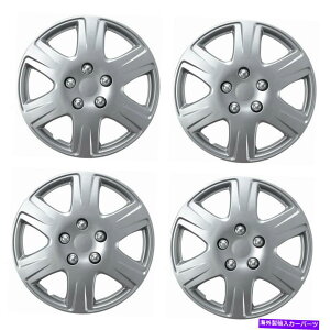 Wheel Covers Set of 4 NEW�n�u�́A�X�^�C��993�̃t���z�C�[���������j�o�[�T���J�o�[�V���o�[15�u�v�L���b�v - 4�̃Z�b�g NEW Hub Caps Style 993 Full Wheel Rim Universal Cover Silver 15'' - Set of 4 �y���s�A���i�z