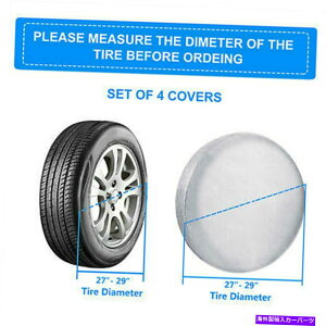 Wheel Covers Set of 4 4zC[^CRVg[[Jy[veN^[29ũZbgh^CJo[v Waterproof Tire Covers Set Of 4 Wheel&Tyre RV Trailer Camper Sun Protector 29''