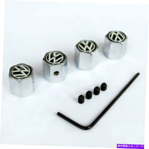 Wheel Covers Set of 4 4̘Zp`VWh~J[zC[^CbNouLbṽZbg̓Jo[ Set of 4 Hexagon Shape VW AntiTheft Car Wheel Tire Locking Valve Caps Stem Cover