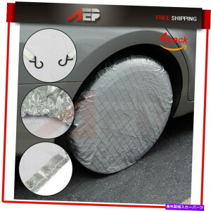Wheel Covers Set of 4 4��30?32�C���`�̃Z�b�g�X�y�A�z�C�[���^�C���J�o�[ Set of 4 30-32inches Spare Wheel Tire Covers �y���s�A���i�z