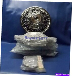 Wheel Covers Set of 4 4 NOS{GM 14" ̃ZbgC[̓n[hEFAŃzC[Jo[nuLbvX|[N Set of 4 NOS Genuine GM 14" Wire Spoke Wheel Cover Hub Caps With Hardware