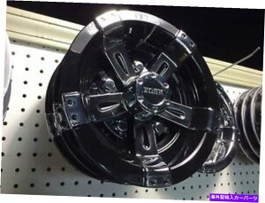 Wheel Covers Set of 4 StJ[g̏،8C`zC[4fB[vfBbVVCj[ubNChromelỹZbgJo[ Golf Cart Stock 8 Inch Wheel Covers Set Of 4 Deep Dish Shiny Black And Chromely