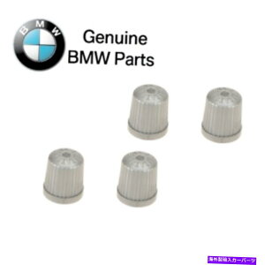 Wheel Covers Set of 4 BMWのためにワット/ 4グレーホイールバルブのTPMSセットのキャップスクリューカバーOES 36111095436幹 For BMW w/ TPMS Set of 4 Gray Wheel Valve Stem Cap Screw Cover OES 36111095436