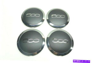 Wheel Covers Set of 4 V{FIAT 500Zbg4ACzC[́u500vZ^[Lbv51884863 OEMJo[ New Genuine FIAT 500 Set Of 4 Alloy Wheel "500" Center Cap Covers 51884863 OEM