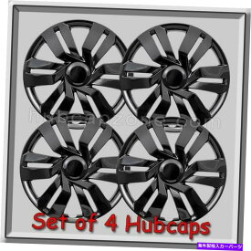 Wheel Covers Set of 4 2016-2017 15" 黒のレプリカホンダフィットホイールキャップホンダフィットホイールは4のセットをカバー 2016-2017 15" Black Replica Honda Fit hubcaps Honda Fit Wheel Covers Set of 4