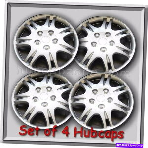 Wheel Covers Set of 4 15" �V���o�[�O�H�M�������z�C�[���L���b�v2002����2003�����p�z�C�[����4�̃Z�b�g���J�o�[ 15" Silver Mitsubishi Galant hubcaps 2002-2003 Replacement Wheel Covers Set of 4