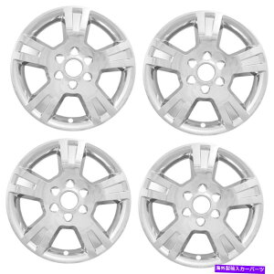 Wheel Covers Set of 4 4 CHROME 18" zC[XLnu͊SȃJo[713GMC ACApA~tBbgLbv 4 CHROME 18" Wheel Skins Hub Caps Full Covers fit Aluminum Rim for 07-13 GMC ACA