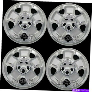 Wheel Covers Set of 4 4 CHROME 2014�N����2017�N�W�[�v�`�F���L�[�X�|�[�c17 �z�C�[���X�L���n�u�́A�t���E�����J�o�[�L���b�v 4 CHROME 2014-2017 Jeep Cherokee Sport 17 Wheel Skins Hub Caps Full Rim Covers �y���s�A��