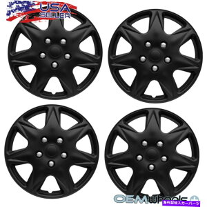 Wheel Covers Set of 4 4 NEW OEM�}�b�g�u���b�N16 �z�C�[���L���b�v�́AGMC CAR SUV CENTER WHEEL��SET USA��COVERS FITS 4 NEW OEM MATTE BLACK 16 HUBCAPS FITS GMC CAR SUV CENTER WHEEL COVERS SET USA �y���s�A���i�z