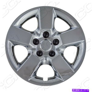 Wheel Covers Set of 4 V16" N[Z^[nuLbvnuLbv5X|[NX`[zC[l̃ZbgJo[ New 16" Chrome Center Hub Cap Hubcap 5 Spoke Steel Wheel Rim Covers Set of Four